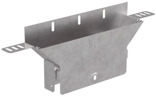 Тройник для лотка вертикальный с крышкой Промрукав Стандарт 200х50 фото Тройник для лотка вертикальный с крышкой Промрукав Стандарт 200х50 картинка